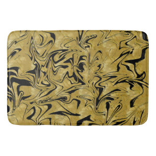 Tapete De Banheiro Mármore Remexido Dourado Amarelo e Elegante Glam P