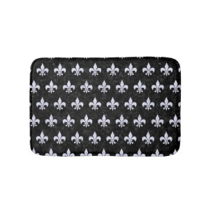TAPETE DE BANHEIRO MÁRMORE ROYAL1 PRETO & MÁRMORE BRANCO (R)