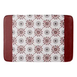 Tapete De Banheiro Maroon Red Retro Spiro Padrão Geométrico Duvet Cov