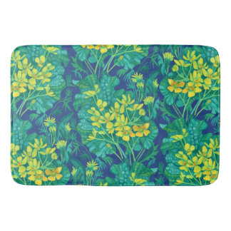 Tapete De Banheiro Marsh Marigold Flores Amarelas Padrão