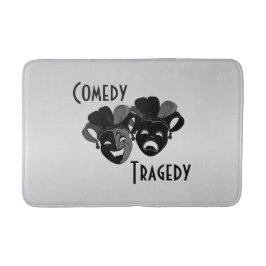 Tapete De Banheiro Máscaras de Teatro de Comédia e Tragédia