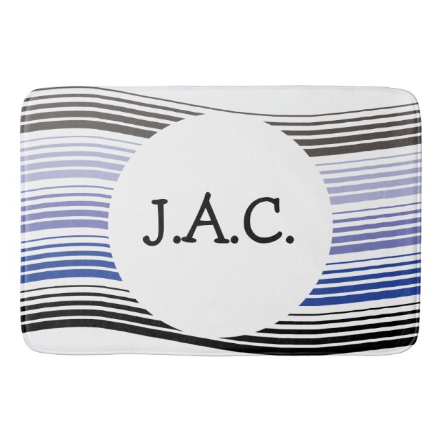 Tapete De Banheiro Mat Monograma (Frente)