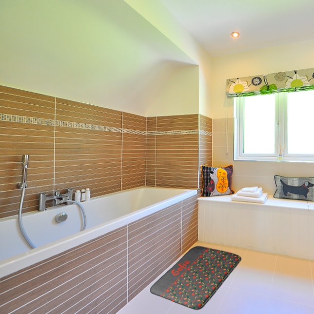 Tapete De Banheiro Matadouro de cinzas de papoila de flores silvestre (Criador carregado)