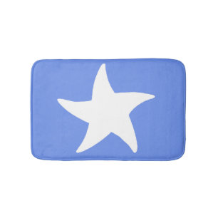 Tapete De Banheiro Matadouro de estrelas do mar azul