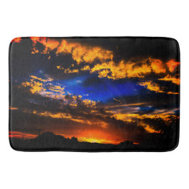 Tapete De Banheiro Matéria De Banho De Sol Nublada