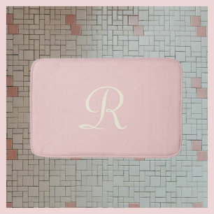 Tapete De Banheiro Matéria-Prima De Banho De Pó Rosa Pálida
