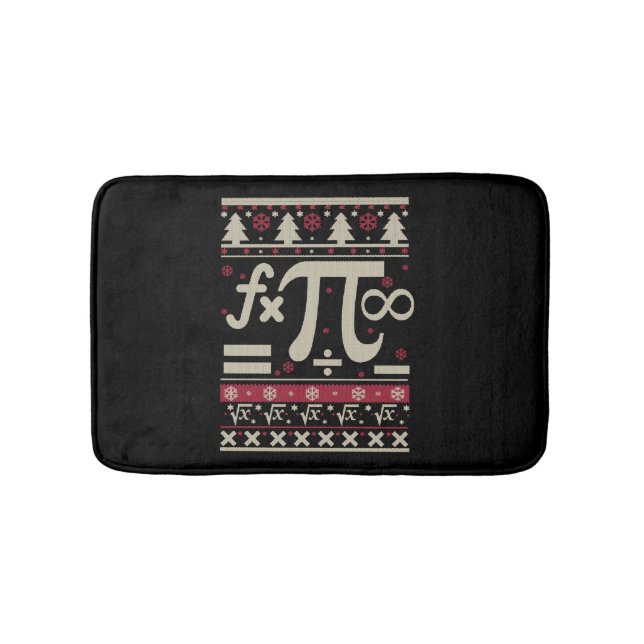 Tapete De Banheiro Math Ugly Natal (frente)