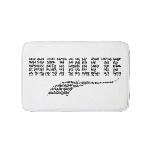 Tapete De Banheiro Mathlete Bathroom Mat (frente)