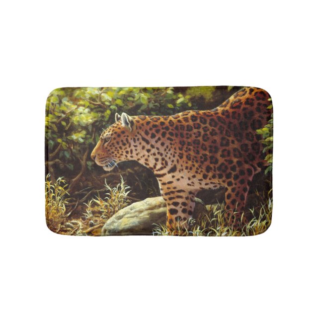 Tapete De Banheiro Matriz Afro-Leopardo (frente)