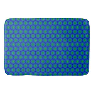 Tapete De Banheiro Matriz Azulejo de mosaico azul e verde