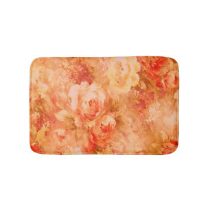 Tapete De Banheiro Matriz de Bandeja de Pintura da Flor