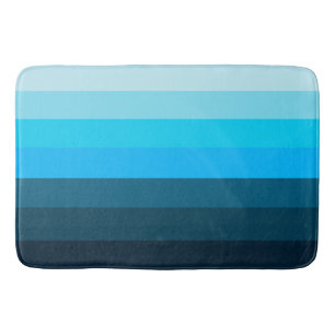 Tapete De Banheiro Matriz de Banho Azul Náutico
