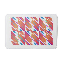 Tapete De Banheiro Matriz de Banho Colorida Vibrante