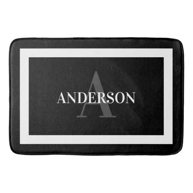 Tapete De Banheiro Matriz de Banho de Borda Colonial Contemporânea (Frente)