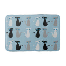 Matriz de Banho de Cores Personalizada de Gatos de