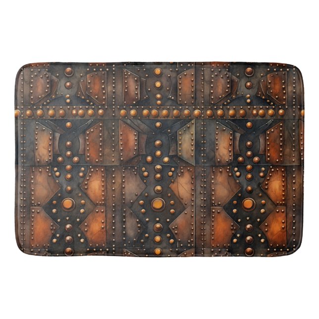 Tapete De Banheiro Matriz de Banho Metálico Vestido (Frente)