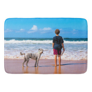 Tapete De Banheiro Matriz de Banho Personalizado com as Fotografias F