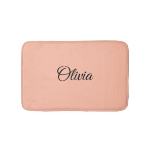 Tapete De Banheiro Matriz de Banho Personalizado de Pêssego Suave de