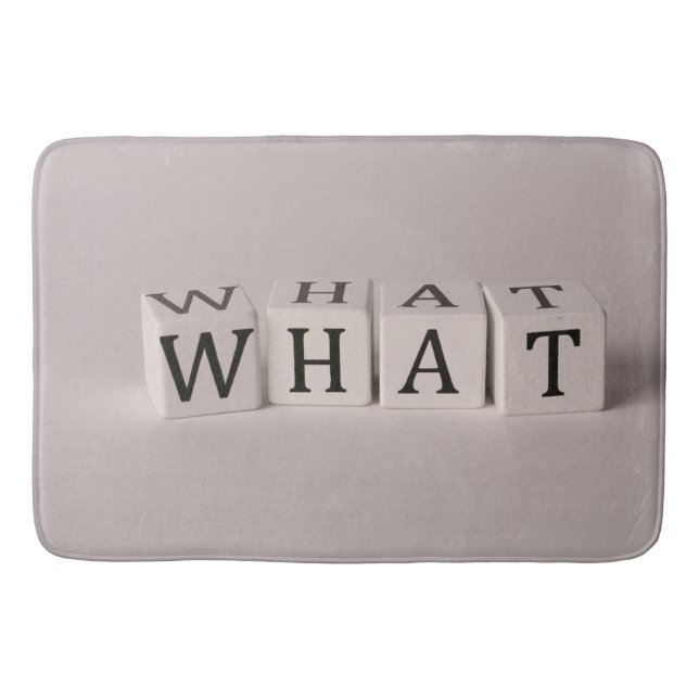 Tapete De Banheiro Matriz de Banho Suave e Absorvente com Design de R (Frente)