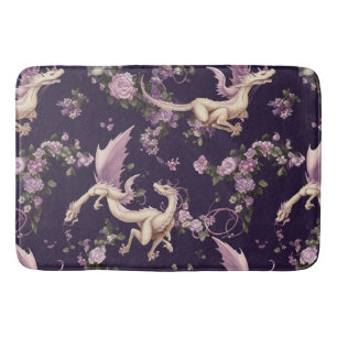 Tapete De Banheiro Matriz Lilac, Rosas e White Dragon Bath
