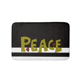 Tapete De Banheiro MAZIPOODLES Peace Olive Green