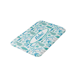 Tapete De Banheiro MCM Hawaiian Village - Blue
