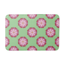 Medalhão Verde-Asiático Pastel Rosa Floral