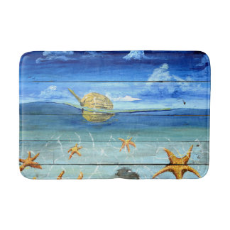 Tapete De Banheiro Medium Starfish Sky Bath Mat por Yotigo