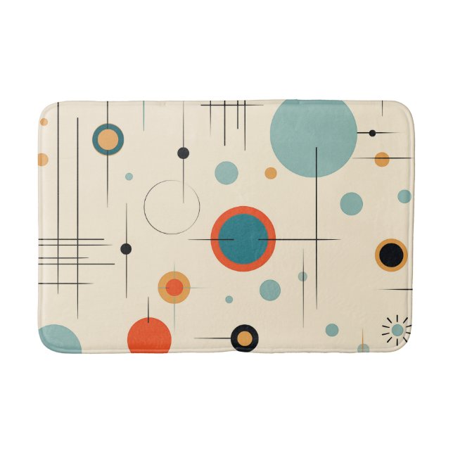 Tapete De Banheiro Meio século Modern Bath Mat (Frente)