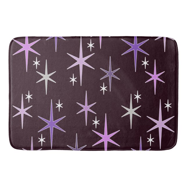 Tapete De Banheiro Meio século Modern Star Sky Purple (Frente)