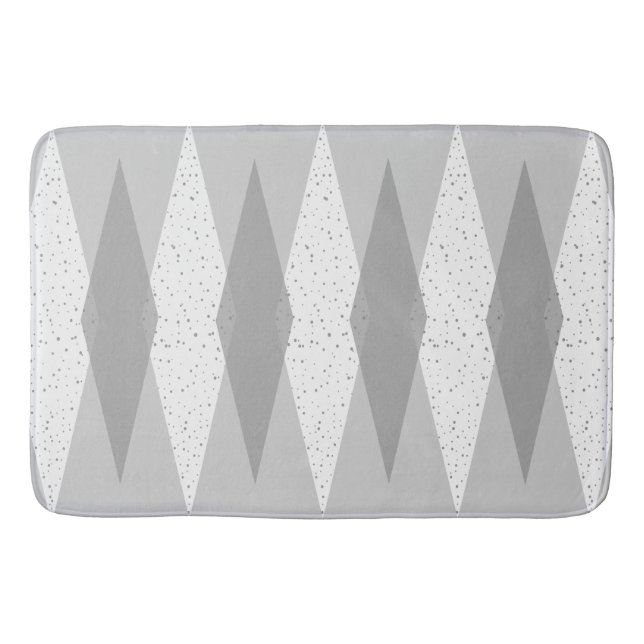 Tapete De Banheiro Meio século Moderna Argyle Bath Mat (Frente)