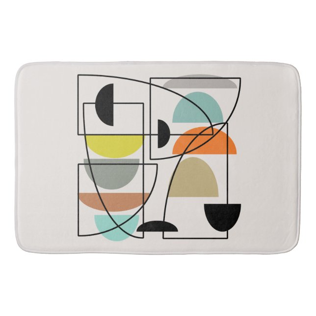 Tapete De Banheiro Meio século Moderno "Bolinhos" (Frente)