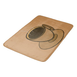 Tapete De Banheiro Meio século Moderno Café Marrom