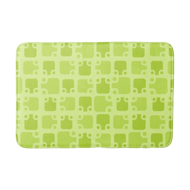Tapete De Banheiro Meio século moderno padrão Chartreuse (Frente)