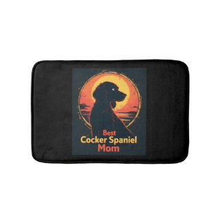 Tapete De Banheiro Melhor Mãe de Cachorro - Camiseta Cocker Spaniel V