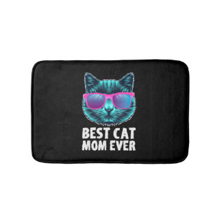 Tapete De Banheiro Melhor Mãe Gato Alguma Vez Óculos Engraçados