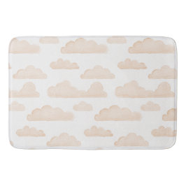 Tapete De Banheiro Melon Dreamtime Watercolor Clouds Bath Mat
