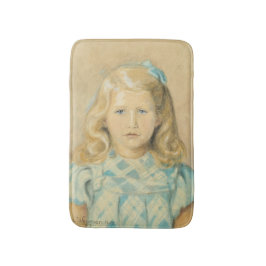 Tapete De Banheiro Menina Bonita Com Cabelo Louro