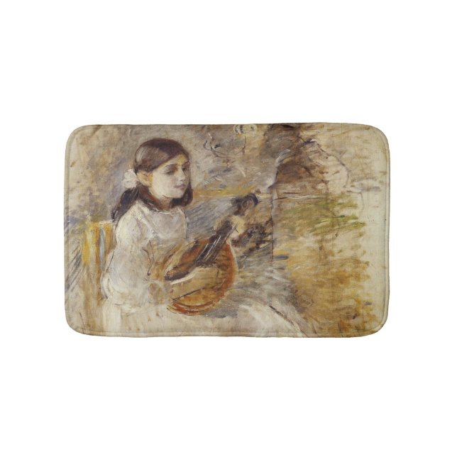 Tapete De Banheiro Menina Tocando o Bandolim (frente)