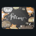 Tapete De Banheiro Meow cat lover birthday christmas gift<br><div class="desc">Meow cat lover birthday Christmas gift is a must have design. Great gift for all pet and cat lovers.</div>