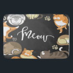 Tapete De Banheiro Meow cat lover birthday christmas gift<br><div class="desc">Meow cat lover birthday Christmas gift is a must have design. Great gift for all pet and cat lovers.</div>