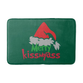 Tapete De Banheiro Merry Kissmyass Funny Christmas Bath Mat