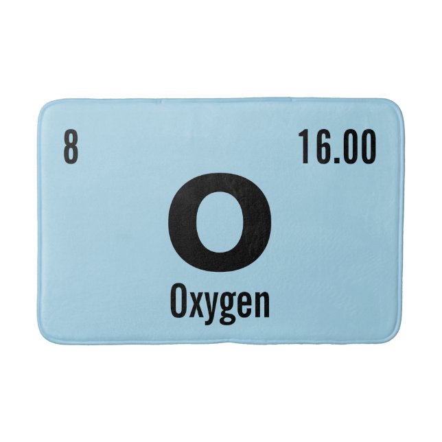 Tapete De Banheiro Mesa periódica do Modelo de Elementos (Frente)