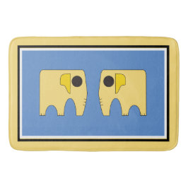 Tapete De Banheiro Meu elefante ensolarado está azul