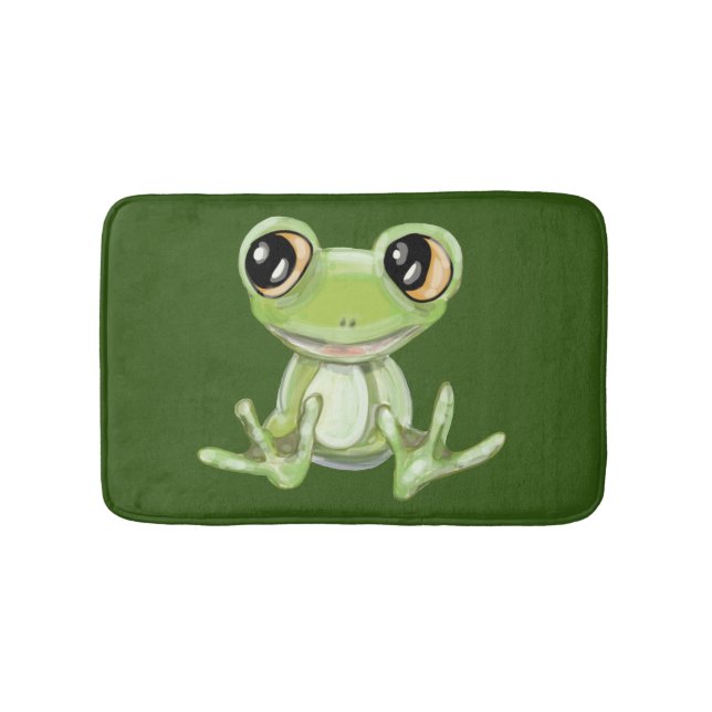 Tapete De Banheiro Meu Outro Amigo Sapo Verde Bath Mat (frente)