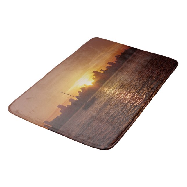 Tapete De Banheiro Miami Skyline no Sunset (Angulado)