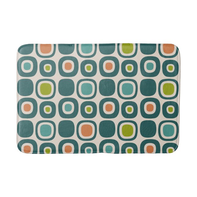 Tapete De Banheiro Mid Century Modern Garden Path Pattern (Frente)