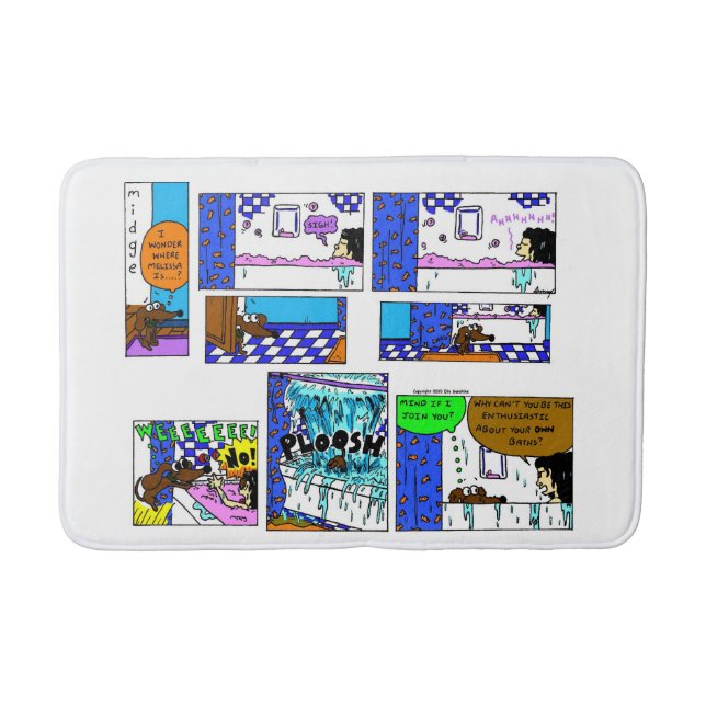 Tapete De Banheiro Midge "Bath Comic" Bath Mat (Frente)