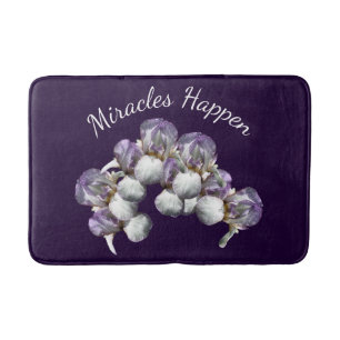 Tapete De Banheiro Milagres acontecem Flores Iris Inspiracionais