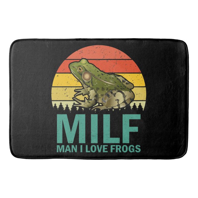 Tapete De Banheiro MILF Man I Love Sapos Bath Mat (Frente)